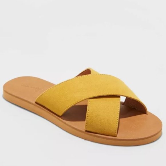 Sandales Femme Universal Thread Sonya - Taille US 11 - Beige Tressé Croisé - Neuf Avec Boîte